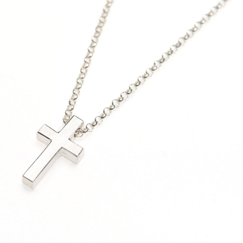 John 3:16, Cross Necklace Silver
